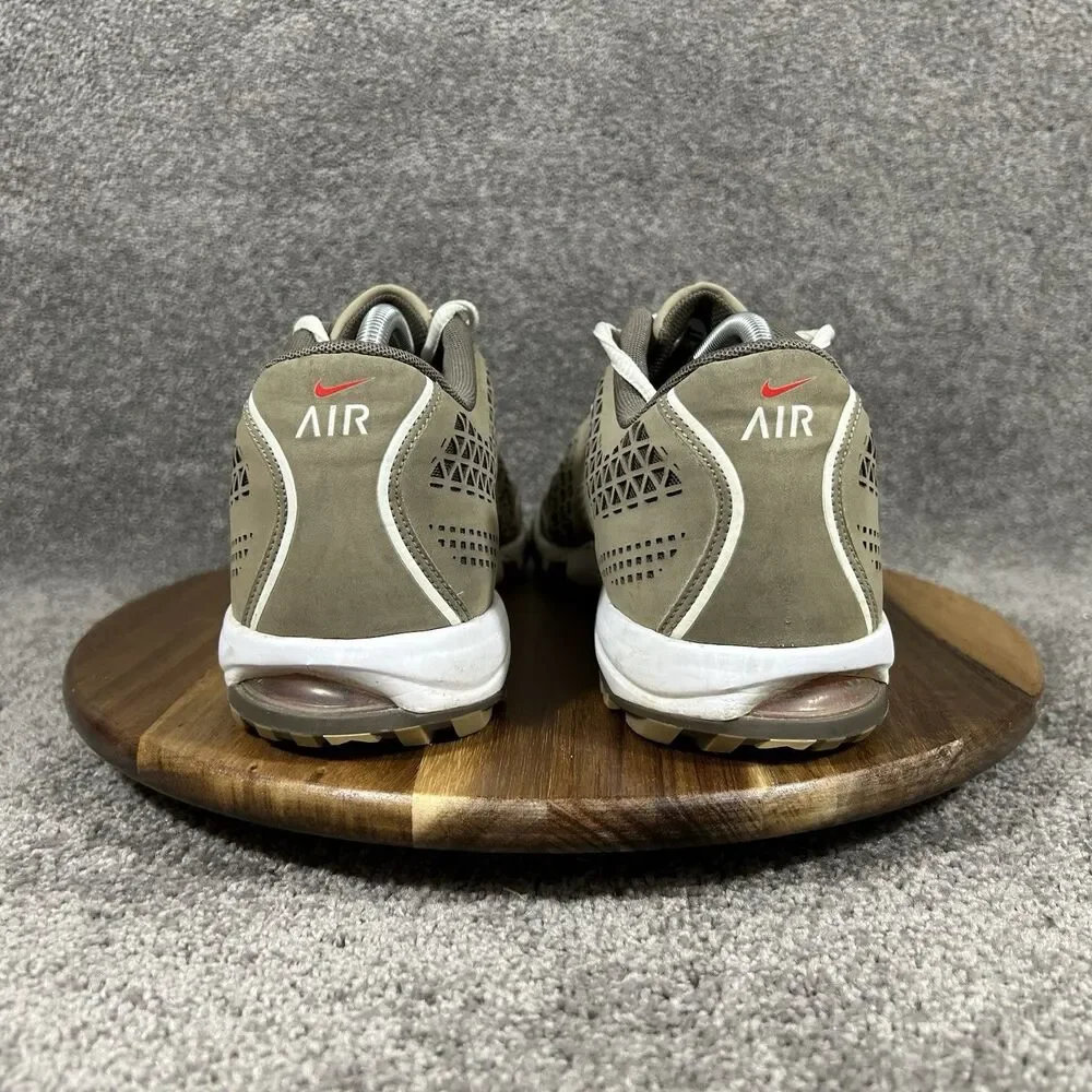 Nike Air Rate Tour 379200-212 Men’s Size 11.5 Khaki Mesh Spiked Golf Shoes Used - Picture 6 of 11